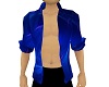 Mens Open Blue Shirt