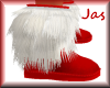 Furry Red Boots