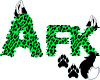 Afk Green Furry Sign M/F