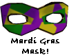 +H+ Mardi Gras Mask