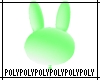 Bunny Balloon Green