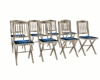Wed chairs blue/gold whi