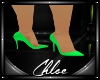 Halloween Green Heels