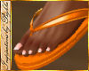 I~Orange Flip Flops