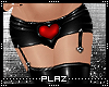 #Plaz# Heart Panties Red