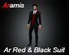 Ar Red & Black Suit