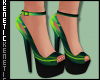 K. Splat Green Heel
