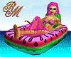 pnkwtrmelon float chair