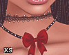 Red Bow Necklaces