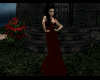 Red long dress 