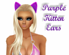 ~CK~ Purple Kitten Ears