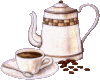 coffee pot and cup
