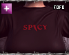 spicy crop tee