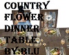 Country Flower Table