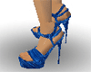 Blue and high heels