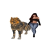 Orange/White Wolf Pet