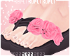 $K Flower Sandals