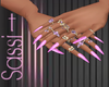 Pink Nails N Rings