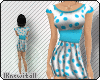 Blue Dotted Dress ~