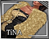 ☾ SKY  Gold Fur Coat