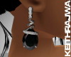 [KR] Onyx Earrings