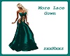 More Lace Gown Teal