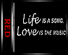 |R|Wall Quote Music Life