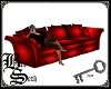 BS* Plush RedBlack Couch