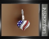 <3 of America Belly ring