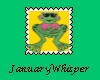 Valentine Frog Stamp