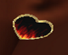 Flaming Heart Earrings