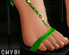 C~Green NYE Heels