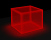 Neon Cube Seat Red