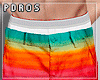 lPl Shorts Rainbow