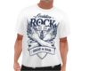 T-shirt rock white blue