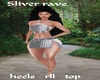 sliver rave top