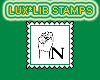 Sign Language N Stamp