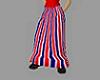 Red/Blue Striped Skirt