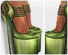 e - Pumps in Olive