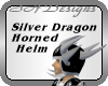 Silver Dragon Hornd Helm