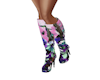 S4 Floral Tall Boots