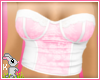 !B! Pink White Corset