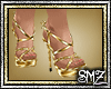 SMZ SpikeCity Gold Heels