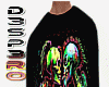D3 M T-Shirt Neon Skull