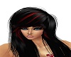 black and red hair