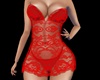 sexy dress lace rll red