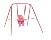 Pink Girl Baby Swing