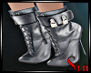 Heel Boots - Silver