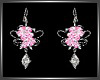 SL Pink Rose Earrings