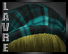 Teal Golden Beret Hair
